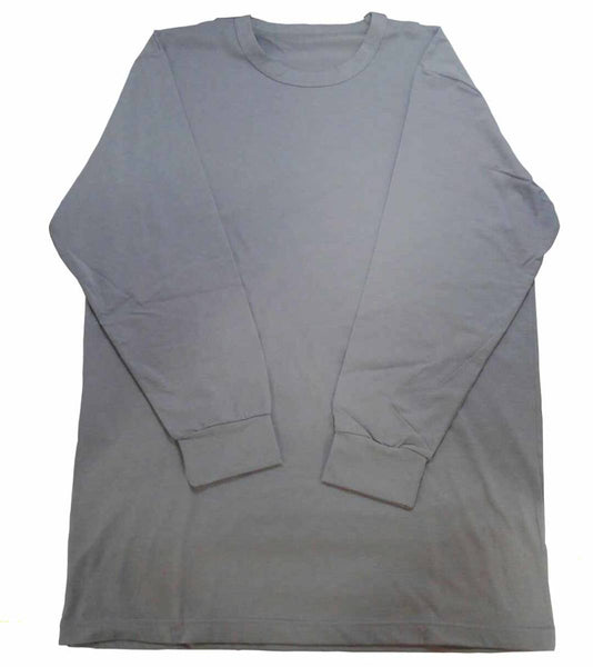 【Tシャツ】メンズ|2Lサイズ|グレー|長袖|シンプル