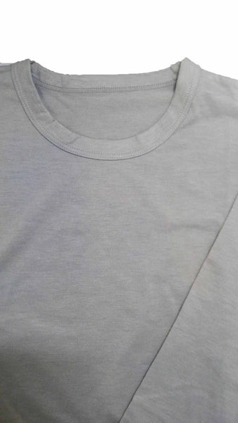 【Tシャツ】メンズ|2Lサイズ|グレー|長袖|シンプル
