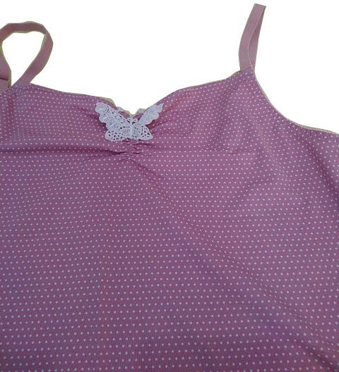 【スリップ(訳あり)】B75サイズ|イエロー×ピンク|ロング丈|色キリカエ|レースリボン付