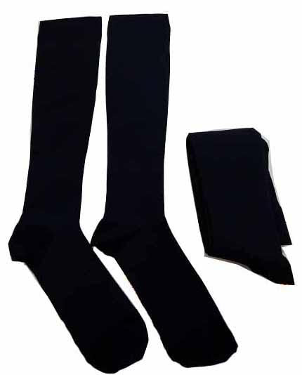 【スクールソックス】22cm~24cm|ブラック|2足組|着圧タイプ|抗菌防臭
