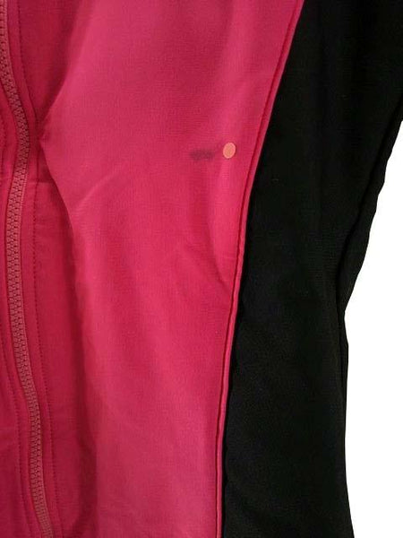 【補整 水着】Lサイズ|黒/ ロイヤルピンク|2点セット|レギュラーバスト|洗濯可|3分丈|バストカップ取り外し不可