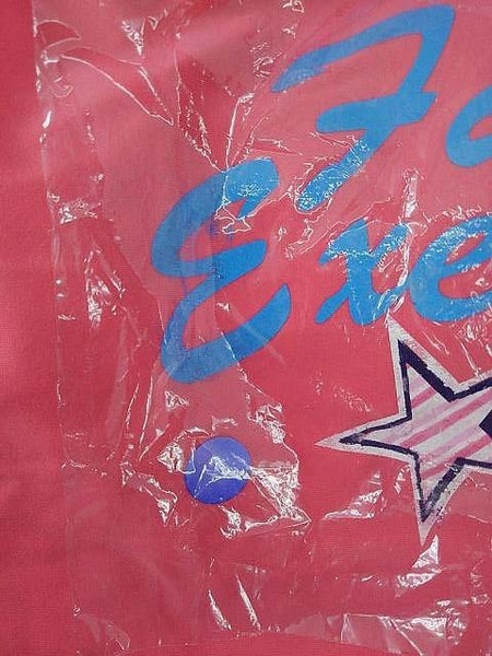 【水着(訳あり)】Lサイズ|ピンク/ ブルー/ 白 インディゴブルー|上タンクトップ風|左胸プリント柄|ショーツ|ショートパンツデニム素材