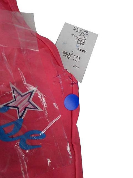 【水着(訳あり)】Lサイズ|ピンク/ ブルー/ 白 インディゴブルー|上タンクトップ風|左胸プリント柄|ショーツ|ショートパンツデニム素材