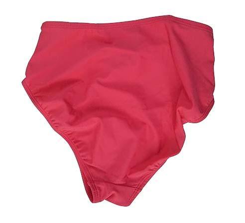 【水着(訳あり)】Lサイズ|ピンク/ ブルー/ 白 インディゴブルー|上タンクトップ風|左胸プリント柄|ショーツ|ショートパンツデニム素材