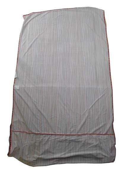 【水着 パレオ】4Lサイズ|サーモンオレンジ×オフホワイト×ブラック|ボーダー柄|クロスホルターネック|大きいサイズ