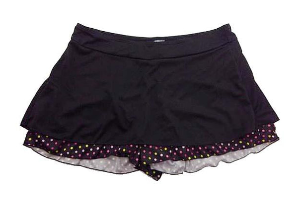 【水着】3Lサイズ|黒/ 黄/ ピンク 黒|4点セット|キャミソール|スカパン|インナートップス|ショーツ|ドット柄タンキニ