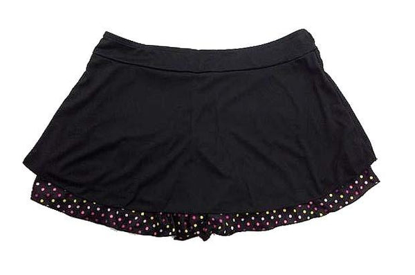 【水着】3Lサイズ|黒/ 黄/ ピンク 黒|4点セット|キャミソール|スカパン|インナートップス|ショーツ|ドット柄タンキニ