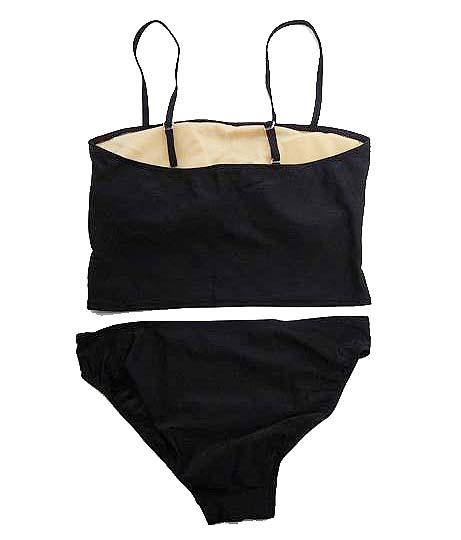 【水着】3Lサイズ|黒/ 黄/ ピンク 黒|4点セット|キャミソール|スカパン|インナートップス|ショーツ|ドット柄タンキニ