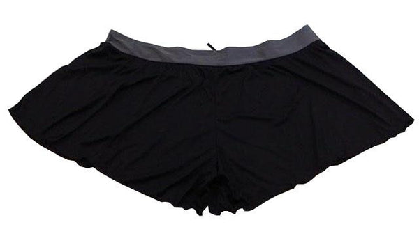 【水着】8Lサイズ|ブラック/ グレー|4点セット|キャミソール|スカート|パンツ|ビキニ上下|フリル付|パッド付