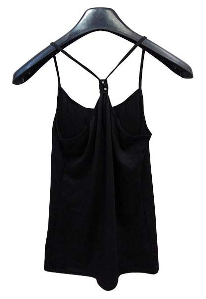 【インナー上下3点セット】まとめ買い|Mサイズ|黒|キャミソール|ボクサーパンツ|カップ付インナー
