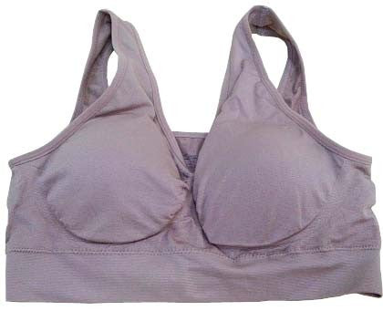 【スポーツブラジャー】LLサイズ|モカ|ノンワイヤー|シンプルなデザイン