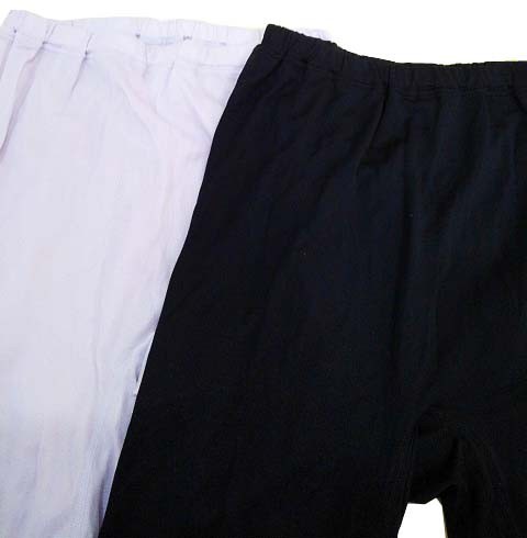 【ショートズボン下インナー】Mサイズ|ブラック/ラベンダー|2色2枚組