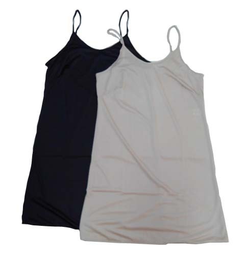 【スリップ(訳あり)】85サイズ|ブラック/モカ|2枚組|黒の前の真中に穴有り