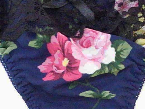 【スリップ&ショーツセット】Sサイズ|ネイビー系