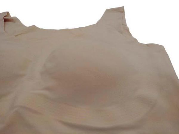 【スポーツブラジャー】3Lサイズ|ベージュ|ノンワイヤー|無地|フルパッド