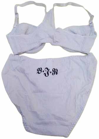 【ブラジャー&ショーツセット】B65 Mサイズ｜グレー系｜ワイヤー入り｜前ホック