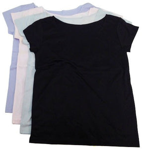 【アンダーシャツ】まとめ買い｜3Lサイズ｜グレー/パープル/ピンク/ブラック｜4色4枚組｜フレンチ袖