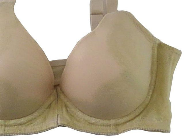 【ブラジャー】B70サイズ｜スキンベージュ｜ワイヤー入り｜フロントホック｜サイドボーンなし｜3/4カップ｜肩紐調整可｜下着｜インナー