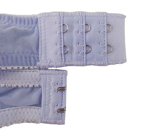 【ブラジャー】Lサイズ｜ブラッドブルー｜ノンワイヤー｜肩ひも調節可｜花柄刺繍レース｜谷間ストーン付き