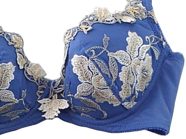 【ブラジャー】B65サイズ｜ヒヤシンス｜ワイヤー入り｜3/4カップ｜サイドボーン入り｜下着｜インナー