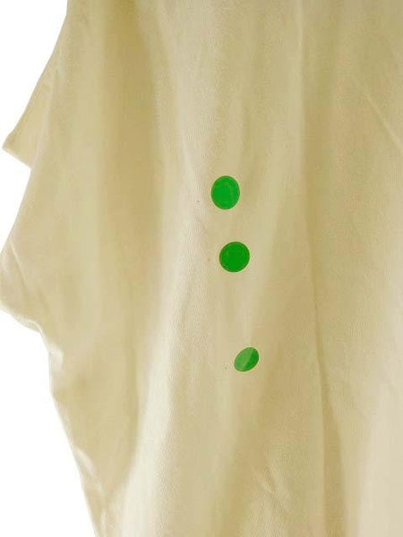 【Tシャツ(訳あり)】レディース｜Mサイズ｜オフホワイト｜トップス｜前レース｜前たてプリーツレース