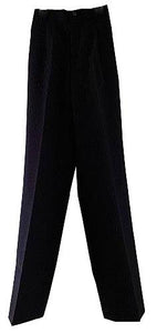 【スーツパンツ】55-85サイズ(SS相当)｜ブラック｜タップガード｜ウエストベルトループ｜ウエストサイドゴム｜フロントボタン